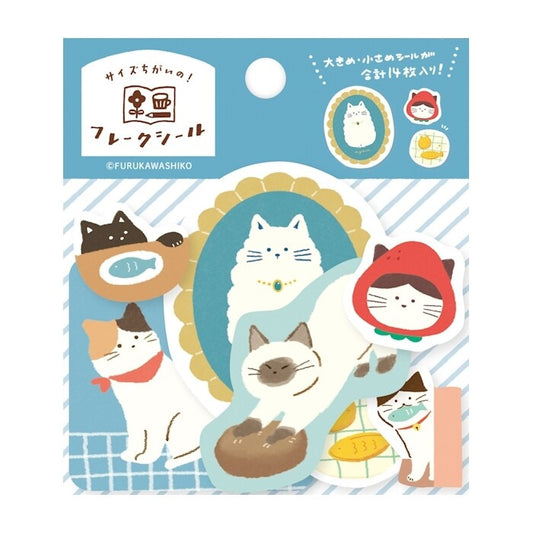 white cat stickers