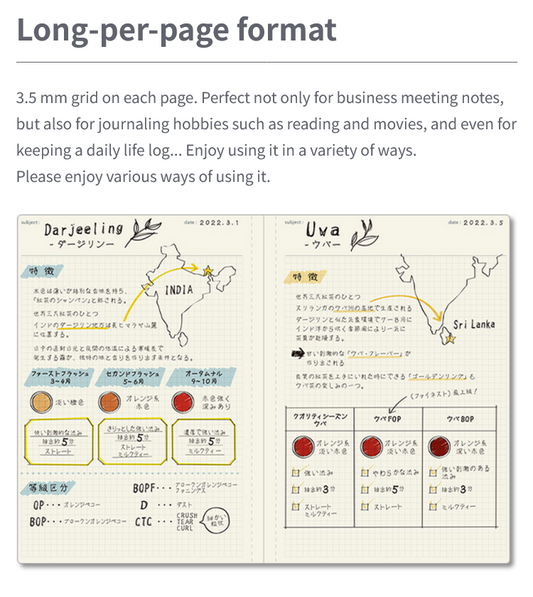 NOLTY Note × LIMEX A5 - Log Type Notebook